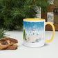Winter City Blue Ceramic Mug 2 sizes