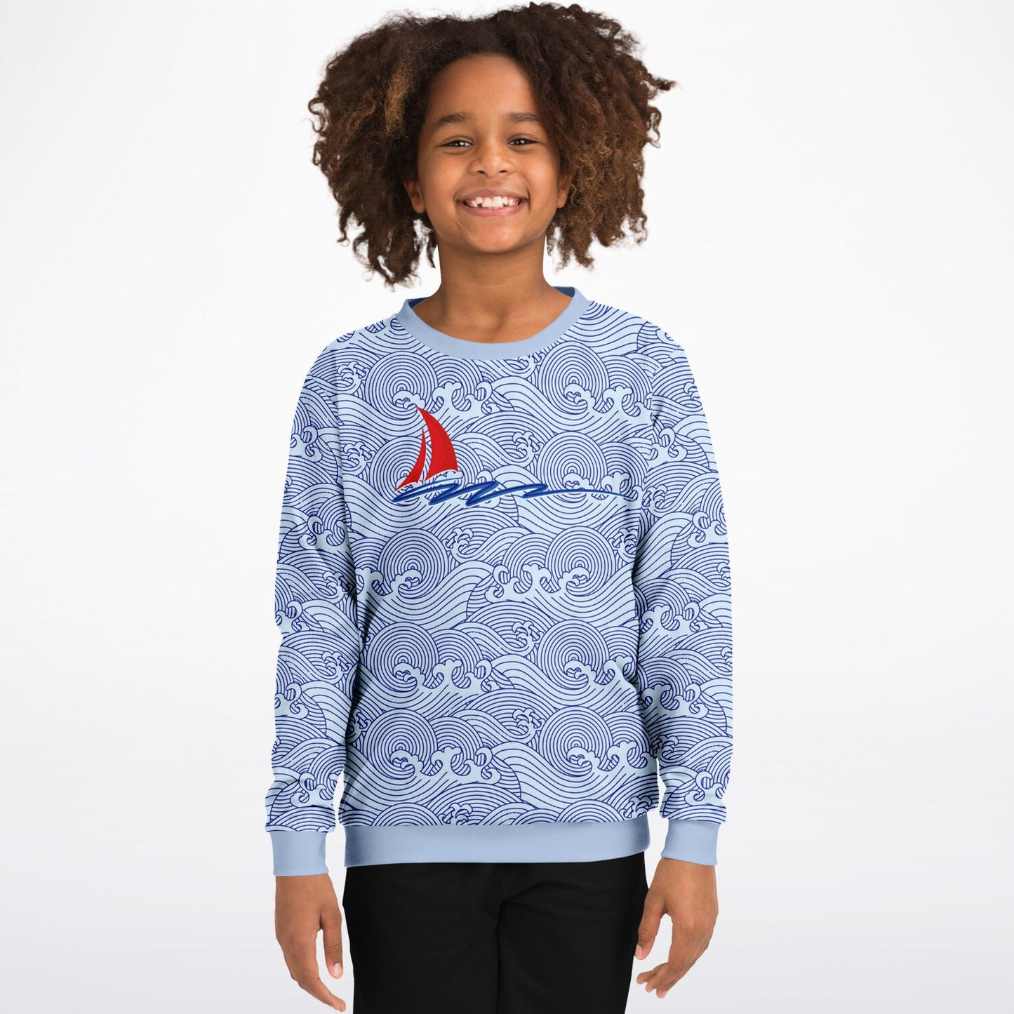 Waves & Ships Kids Sweatshirt (4 variants)