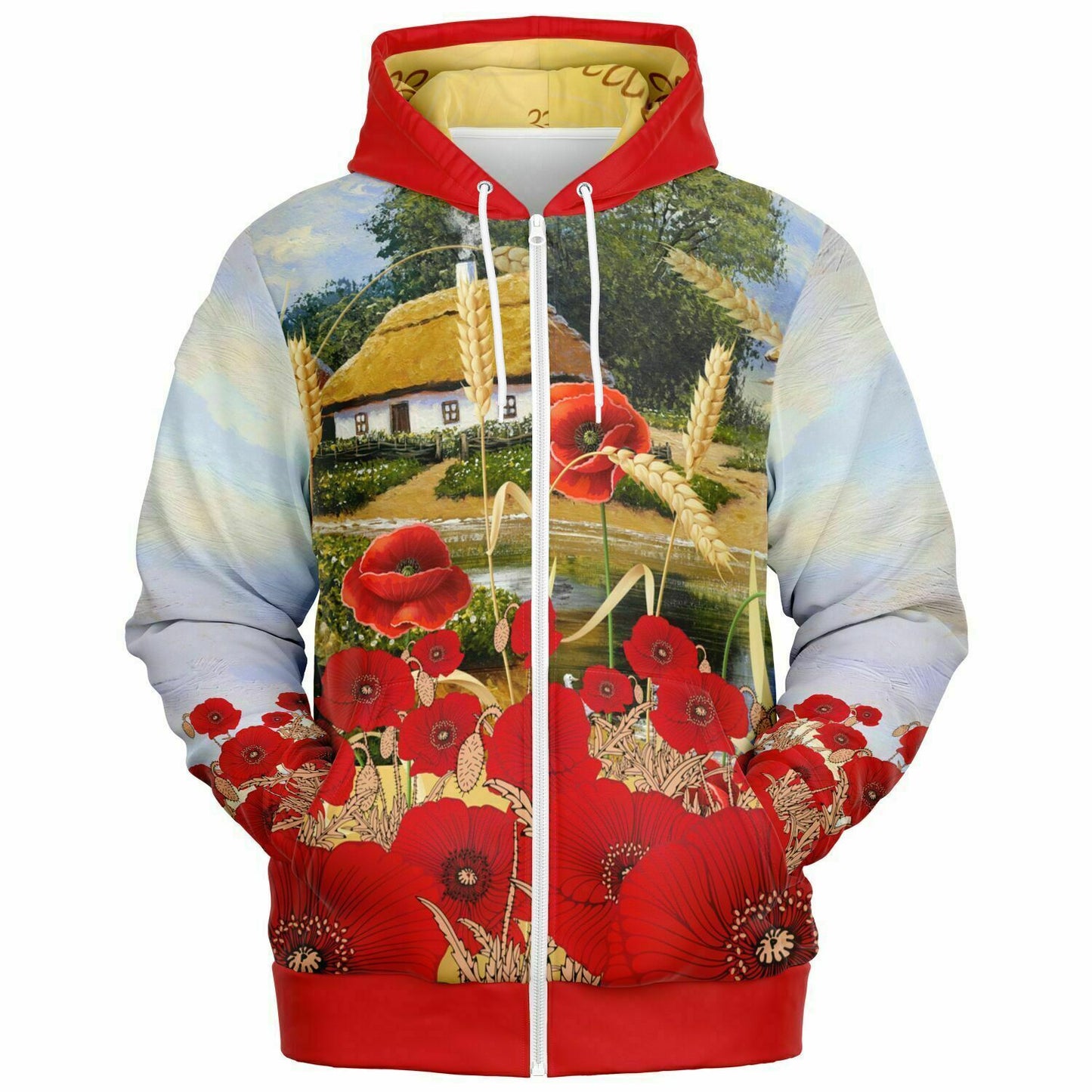 Ukraine Summer Village 1 Zip Hoodie Unisex