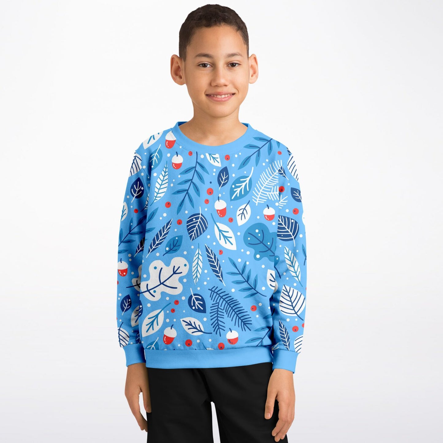 Blue Winter Kids Sweatshirt