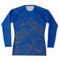 Waves Blue Men's Rashguard (black)