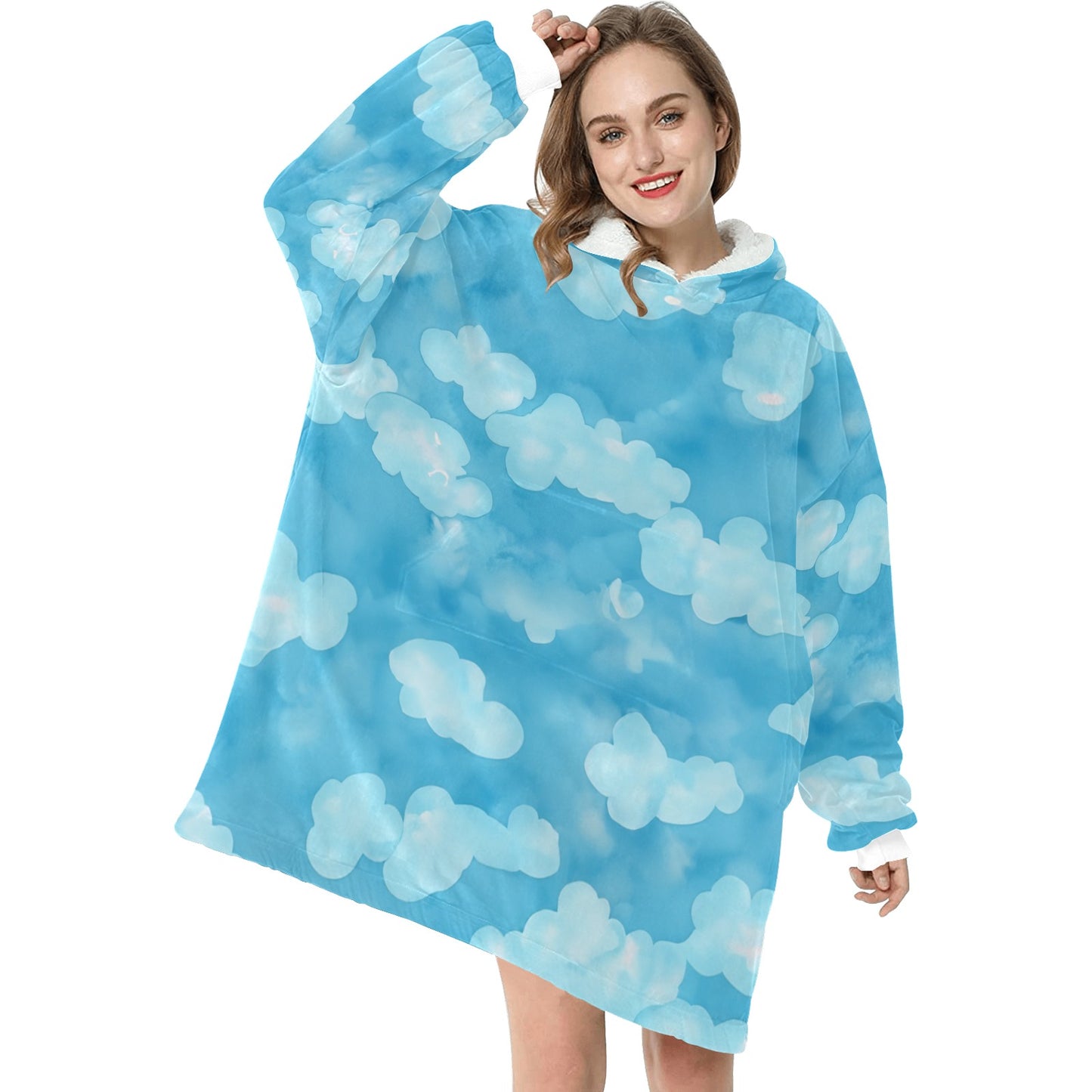 Clouds Blanket Hoodie for Women