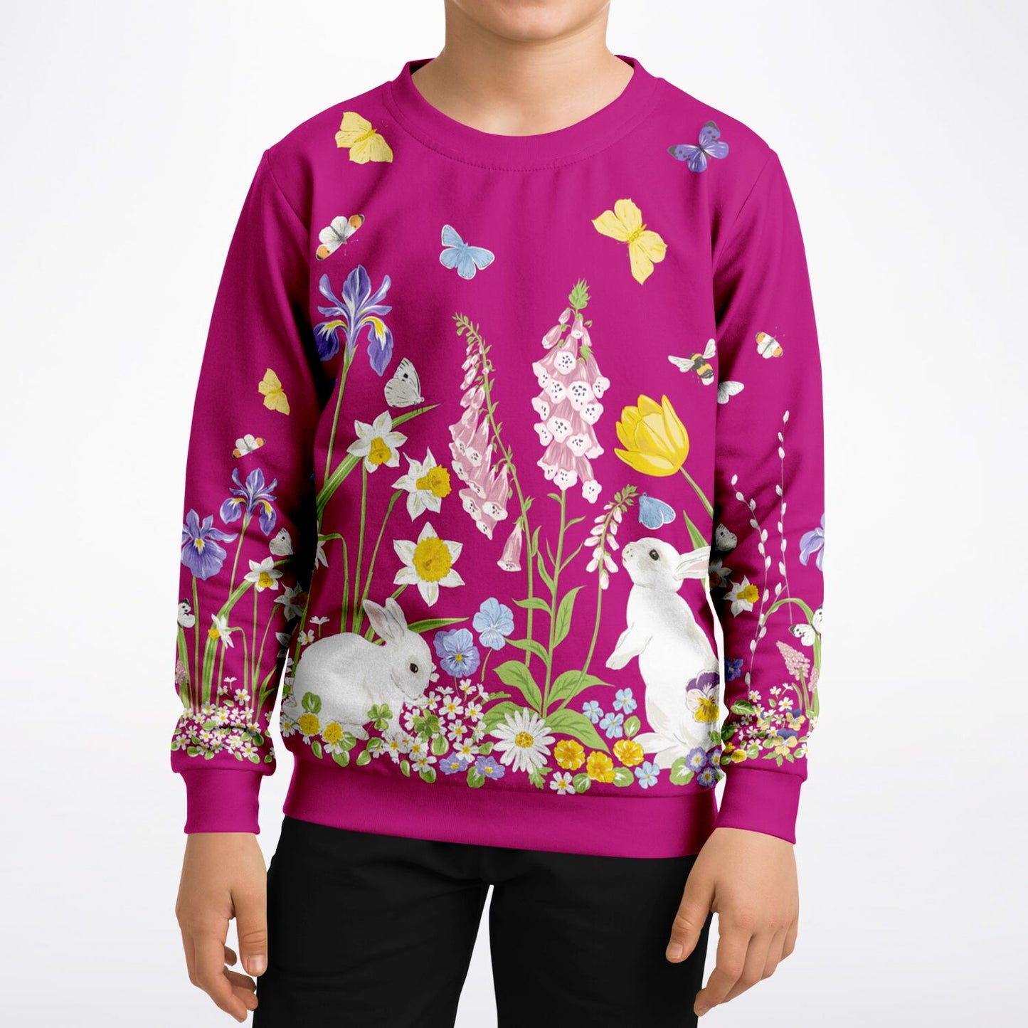 Spring Bunnies 3 Kids Sweatshirt