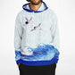 Waves & Cranes Pullover Hoodie Unisex (3 variants)