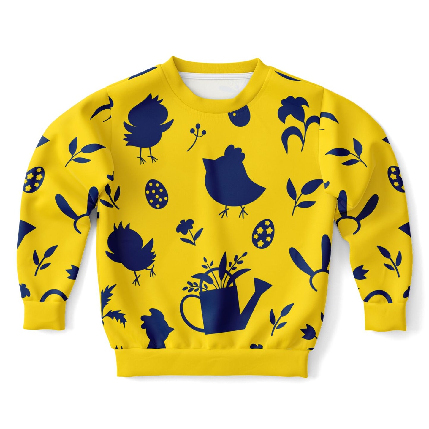 Yellow Easter Kids Sweatshirt