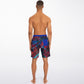 Abstract Red-Blue Men's Board Shorts