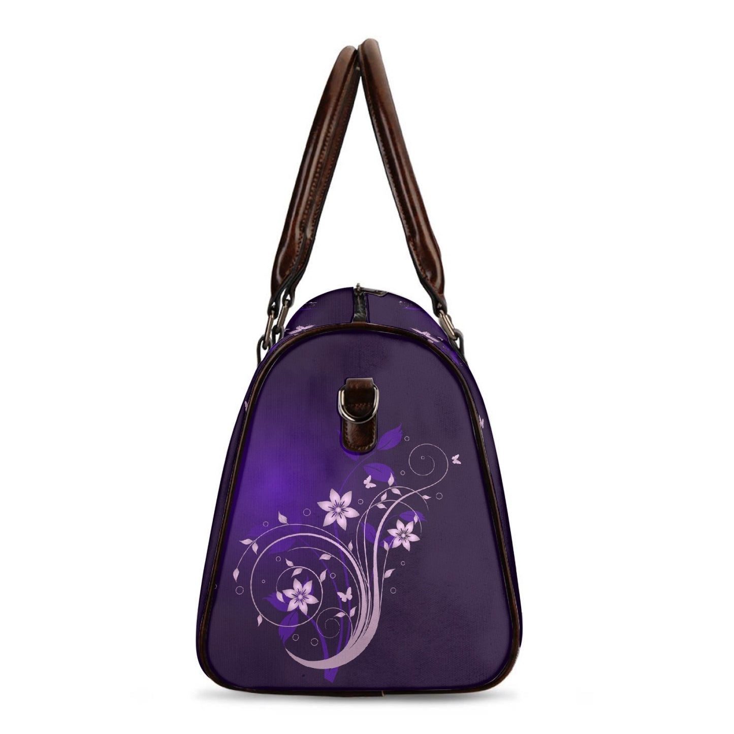 Purple Flower Swirl Travel Bag (Small and Medium)