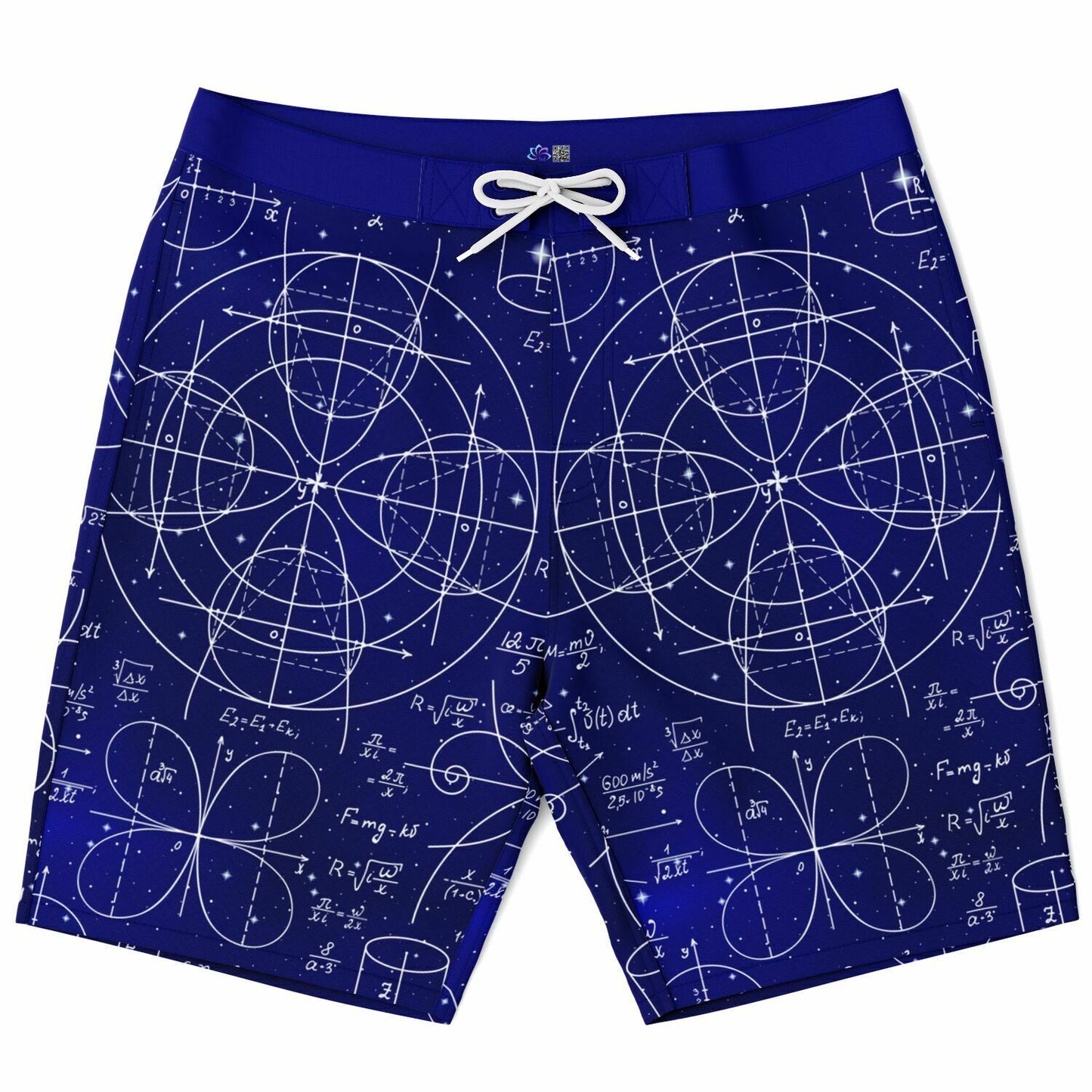 Math 2 Blue Men's Board Shorts