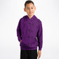Purple Gymnastics 3 Kids Hoodie