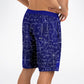 Math 2 Blue Men's Board Shorts