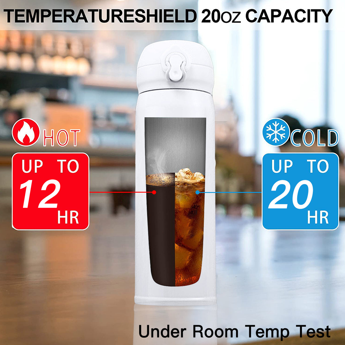 Red Poppies Travel Tumbler (354ml/12oz) | Stainless Steel 304