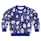 Easter Dark Blue Poly Kids Sweatshirt