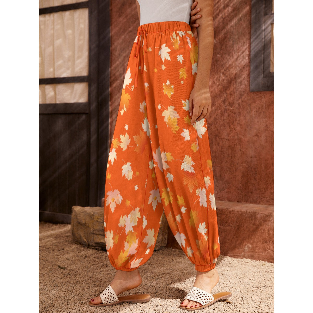 Fall Leaves Women's Harem Pants - 3