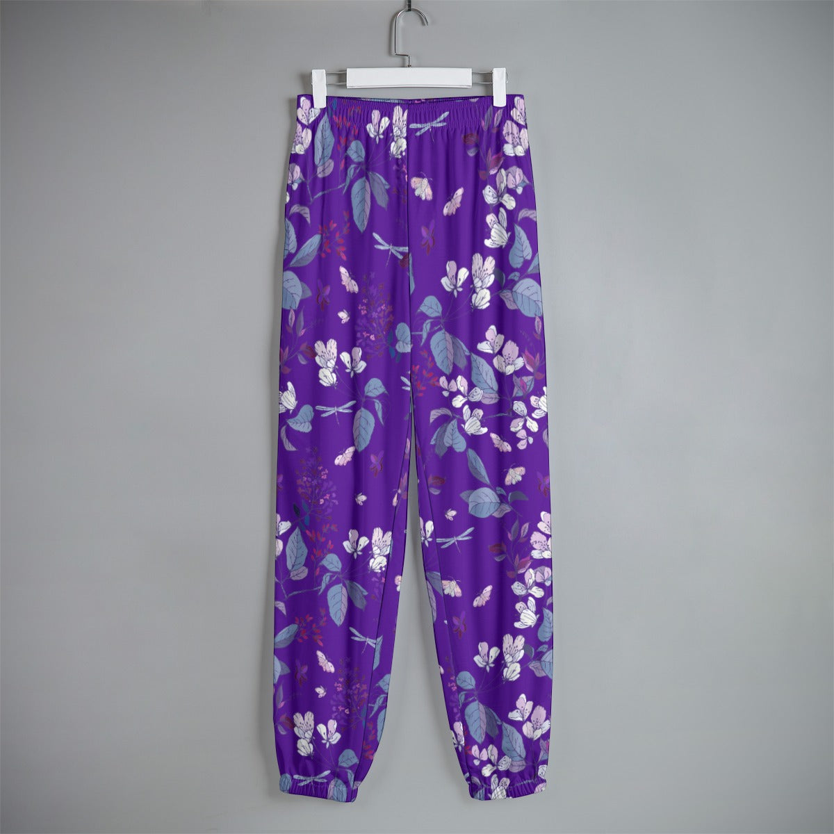 Summer Flowers Women's Sweatpants - purple on purple