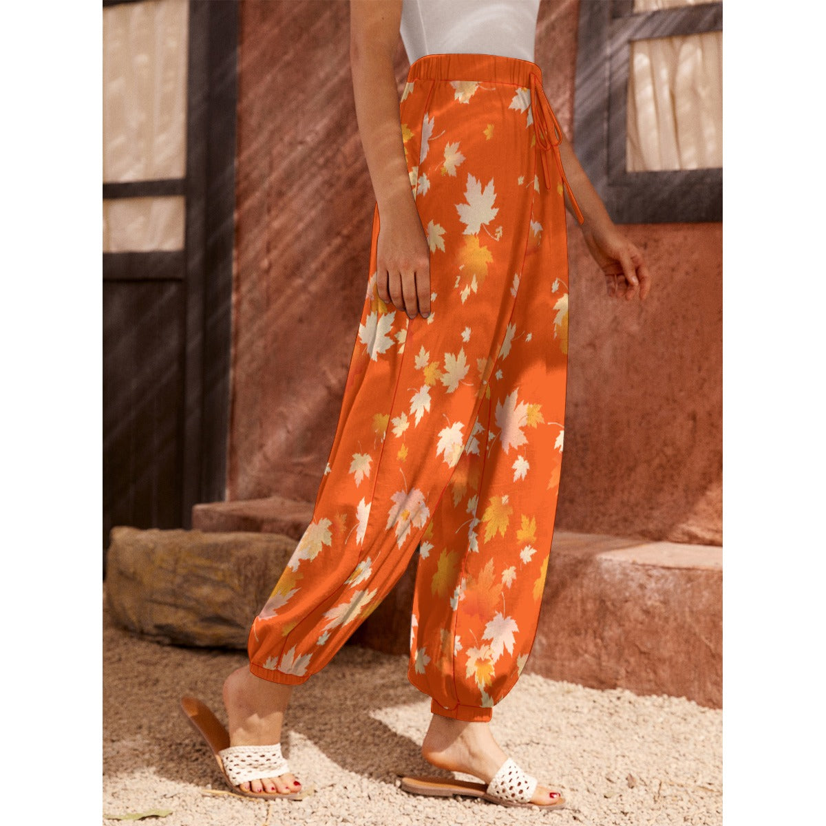 Fall Leaves Women's Harem Pants - 3