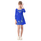 Deep Blue Jewels Kid's Long Sleeve Dress