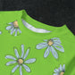 Daisies on Green  Kid's Pajamas With Wide Ankles