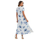 Blue Flowers Maxi Dress