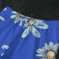 Daisies on Dark Blue Kid's Pajamas With Wide Ankles