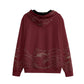 Red Wave Unisex Hoodie With Zipper Closure | 310GSM Cotton