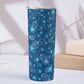 Blue Christmas Lights Skinny Tumbler 20OZ