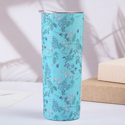 Blue Flowers Skinny Tumbler 20OZ