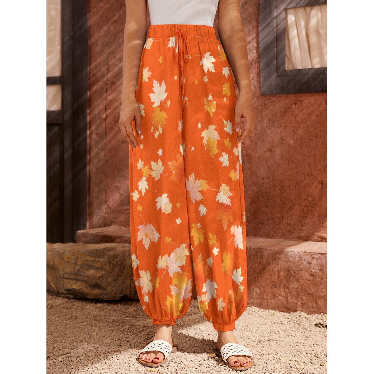 Fall Leaves Women's Harem Pants - 3