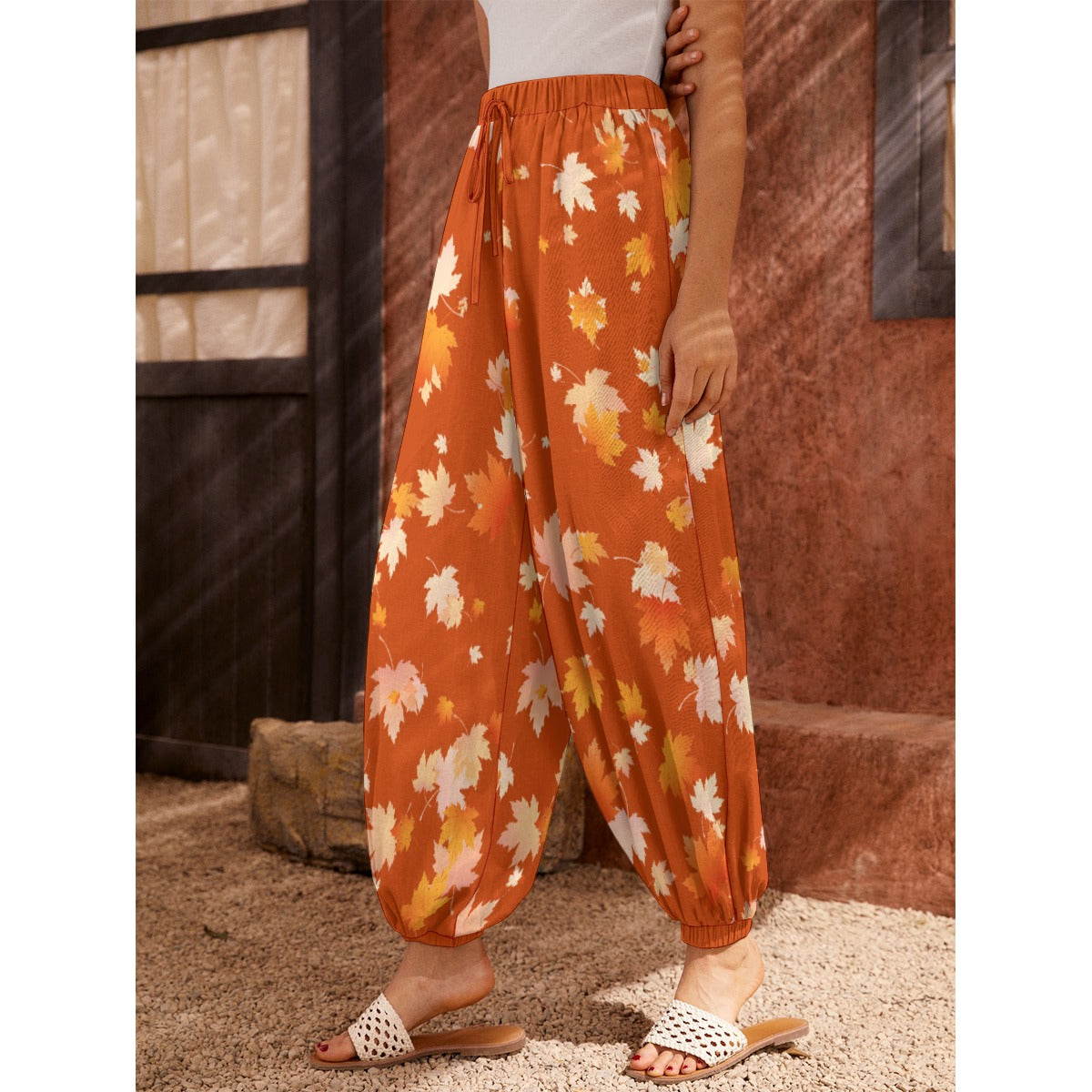 Fall Leaves Women's Harem Pants - 2