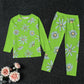Daisies on Green  Kid's Pajamas With Wide Ankles