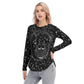 Owl on the Moon Women's  Long Sleeves Blouse