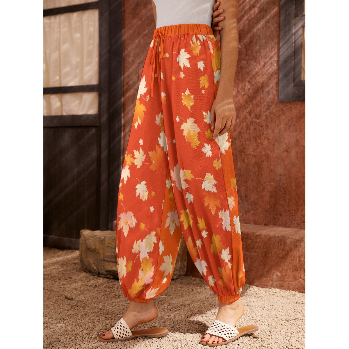 Fall Leaves Women's Harem Pants - 4