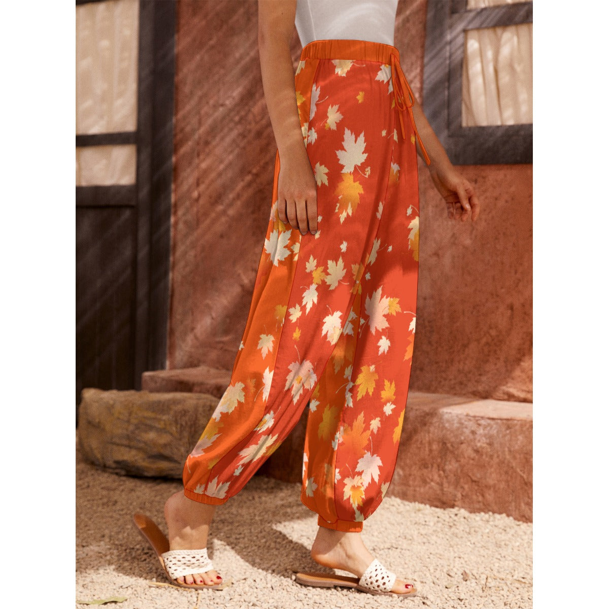 Fall Leaves Women's Harem Pants - 4