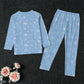 House in Snow Kid's Raglan Sleeve Pajamas