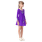 Purple Jewels Kid's Long Sleeve Dress