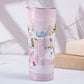 Winter town (pink) 20oz Skinny Tumbler Stainless Steel