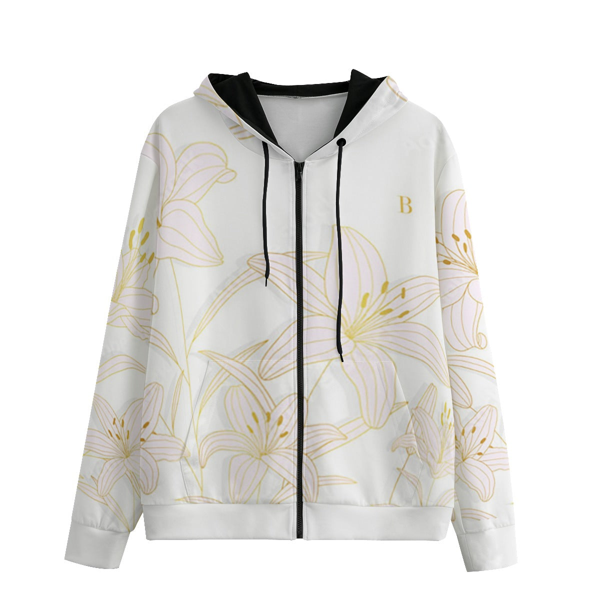 Lily Unisex Hoodie With Zipper Closure | 310GSM Cotton