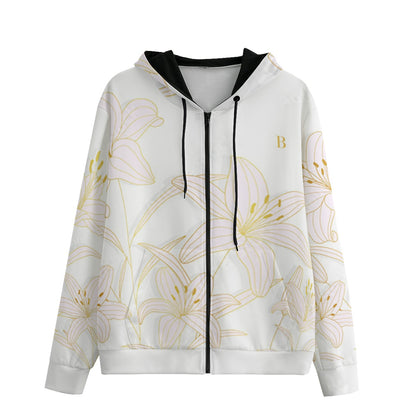 Lily Unisex Hoodie With Zipper Closure | 310GSM Cotton
