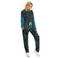 Winter Town Women's Pajama Suit - dark teal 1
