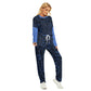 Winter Town Women's Pajama Suit - blue 1