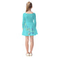 Turquoise Jewels Kid's Long Sleeve Dress