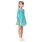 Turquoise Jewels Kid's Long Sleeve Dress