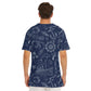 Dark Blue Marine Cotton T-shirt -full cover
