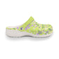 Summer Flowers Green Women's Classic Clogs