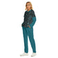 Winter Town Women's Pajama Suit - dark teal 2