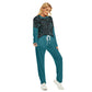 Winter Town Women's Pajama Suit - dark teal 2
