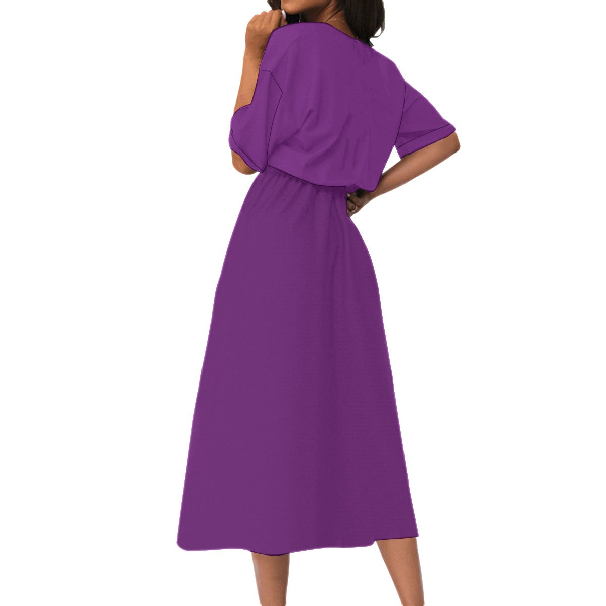 Purple Koi Maxi Dress 2