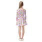Summer Flowers 1 Girl's Long Sleeve Dress