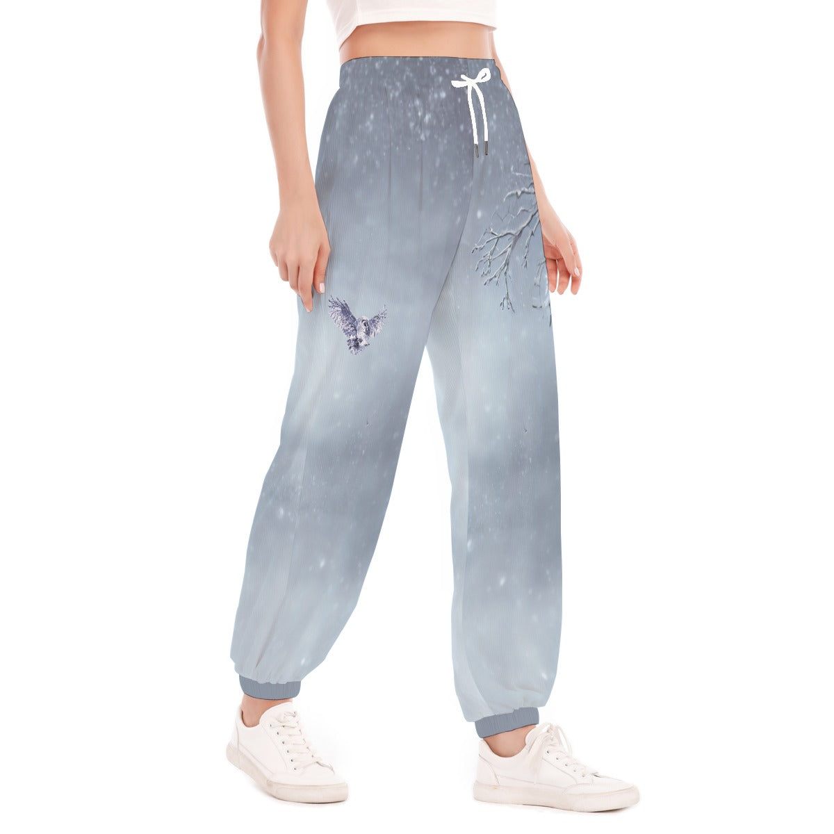 Winter Owl Women's Loose Striped Trousers