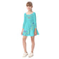 Turquoise Jewels Kid's Long Sleeve Dress