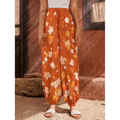 Fall Leaves Women's Harem Pants - 2